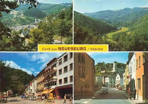 AK / Ansichtskarte  Neuerburg Eifel Bitburg-Pruem Panorama Marktplatz Strassenpartie