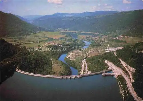 AK / Ansichtskarte  Vouglans Lac de Le Barrage de Vouglans sur la riviere d'Ain Vue aerienne