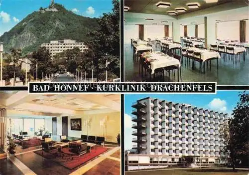 AK / Ansichtskarte  BAD HONNEF Kurklinik Drachenfels Speisesaal Foyer Burg