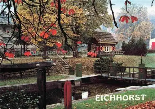 AK / Ansichtskarte  Eichhorst Eberswalde Schleuse am Werbellinkanal Herbststimmung