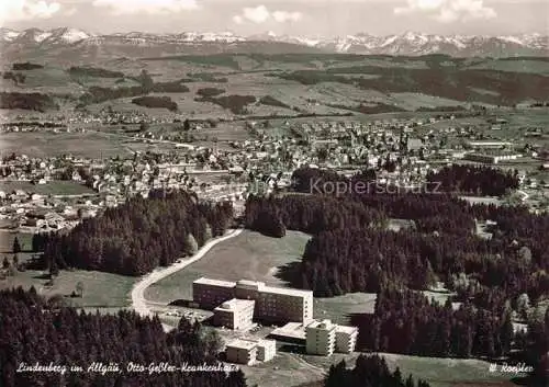 AK / Ansichtskarte  Lindenberg Allgaeu Otto-Gessler-Krankehaus Alpenpanorama