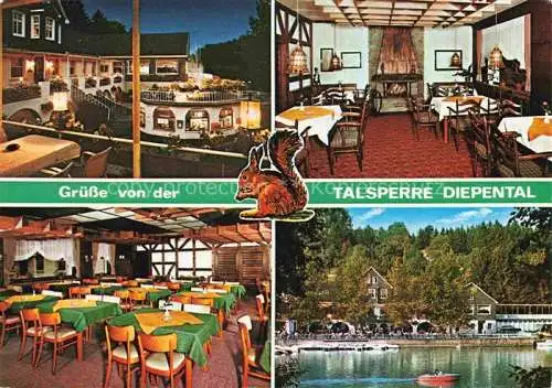 AK / Ansichtskarte  Leichlingen Rheinland Talsperre Diepental Café Restaurant am See