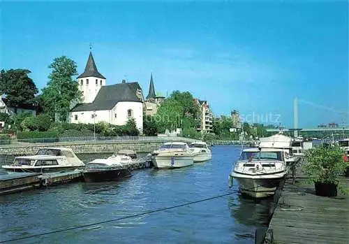 AK / Ansichtskarte  Rodenkirchen Koeln Maternus-Kapellchen am Rhein Hafen