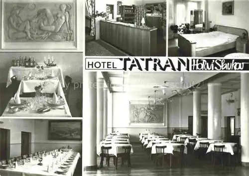 AK / Ansichtskarte  Horni Slavkov CZ Hotel Tatran Restaurant Fremdenzimmer Empfang