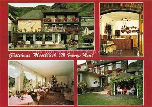 AK / Ansichtskarte  Valwig Mosel Gaestehaus Moselblick Weingut Gastraum