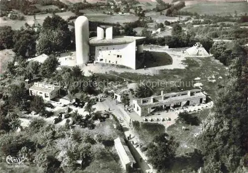 AK / Ansichtskarte  RONCHAMP Lure 70 Haute Saone Chapelle de Notre Dame du Haut Vue aerienne