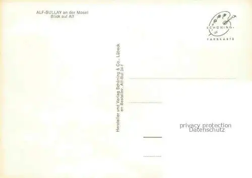 AK / Ansichtskarte  Alf Bullay Mosel Fliegeraufnahme