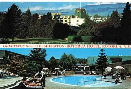 AK / Ansichtskarte  Rotorua New Zealand The Sheraton Rotorua Hotel Panorama Pool Camplex