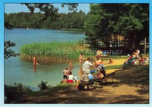 AK / Ansichtskarte  Lamsfeld-Gross Liebitz Schwielochsee Brandenburg Campingplatz Am Grossen Mochowsee Strand