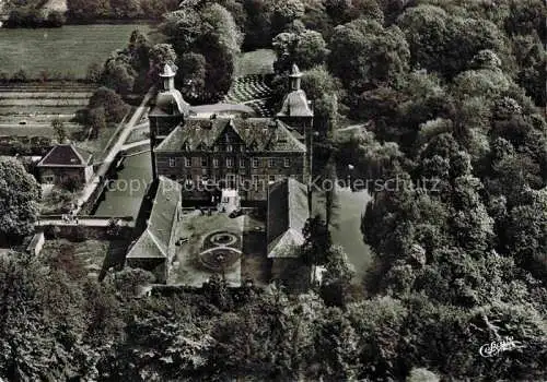 AK / Ansichtskarte  Kettwig Schloss Hotel Hugenpoel Fliegeraufnahme