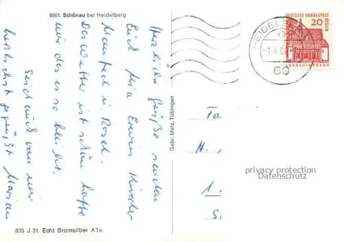 AK / Ansichtskarte  Schoenau Heidelberg Odenwald Panorama Fachwerkhaeuser