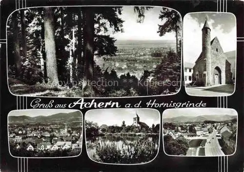 AK / Ansichtskarte  Achern Baden Panorama Teilansichten Kirche