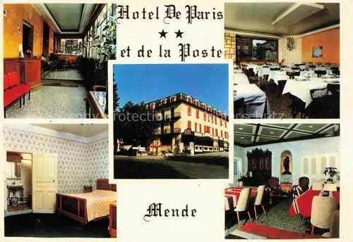 AK / Ansichtskarte  Mende 48 Lozere Hotel de Paris et de la Poste Restaurant Chambre