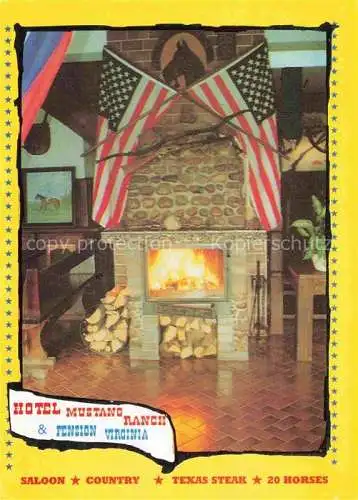 AK / Ansichtskarte  Stepnica Stampnitza PL Hotel Mustang Ranch Pension Virginia Kaminzimmer