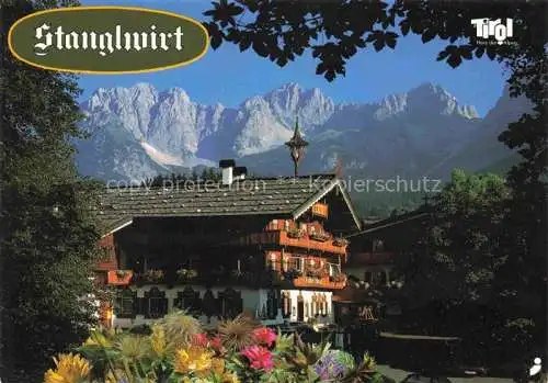 AK / Ansichtskarte  Going Ellmau Wilden Kaiser Tirol AT Bio-Hotel Stanglwirt Blick zum Kaisergebirge