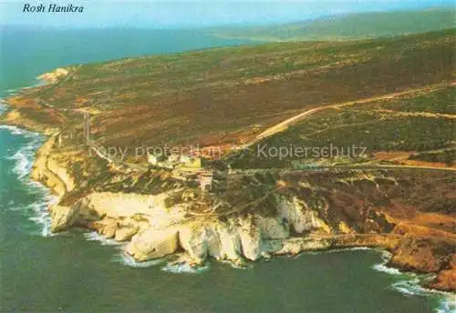 AK / Ansichtskarte  Rosh Hanikra Israel Birds eye view of the Ladder of Tyre Tyrische Treppe