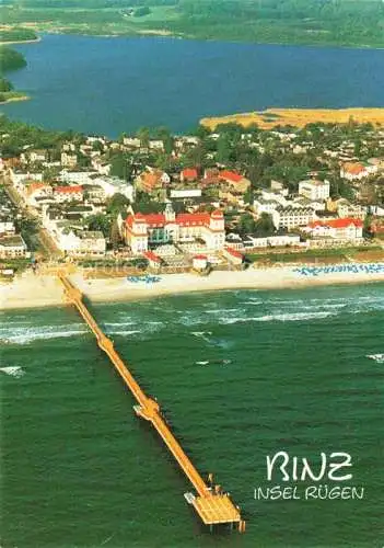 AK / Ansichtskarte  Binz Ruegen Panorama Ostseebad Seebruecke