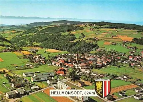 AK / Ansichtskarte Hellmonsoedt Linz-Wels Oberoesterreich AT Fliegeraufnahme