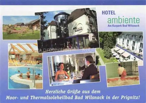 AK / Ansichtskarte Bad Wilsnack Brandenburg Hotel Ambiente am Kurpark Thermalsoleheilbad Gastraum