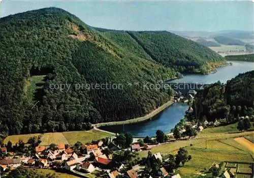 AK / Ansichtskarte Diemeltalsperre Diemelsee Waldeck-Frankenberg Hessen Fliegeraufnahme