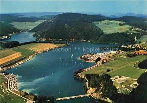 AK / Ansichtskarte Diemeltalsperre Diemelsee Waldeck-Frankenberg Hessen Fliegeraufnahme