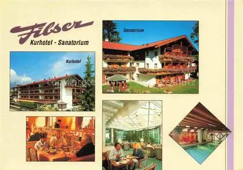 AK / Ansichtskarte OBERSTDORF Filser Kurhotel Sanatorium Gastraeume Hallenbad