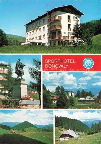 AK / Ansichtskarte Nizke Tatry Niedere Tatra Slovakia Sporthotel Donovaly Panorama Monument