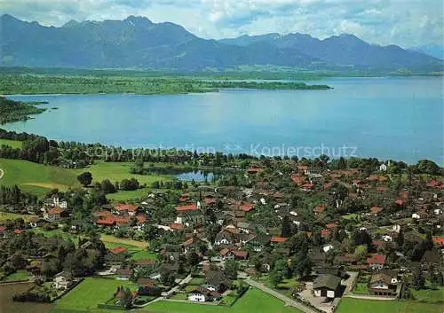 AK / Ansichtskarte Chieming Chiemsee Fliegeraufnahme