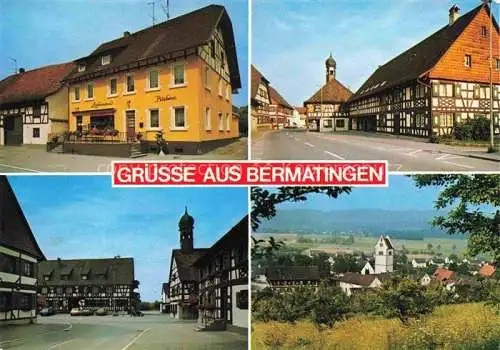 AK / Ansichtskarte Bermatingen Gasthaus Ortspartien Kirche