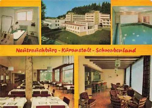 AK / Ansichtskarte Neutrauchburg Isny Kuranstalt Schwabenland Moorbad Hallenbad Gastraum Bar