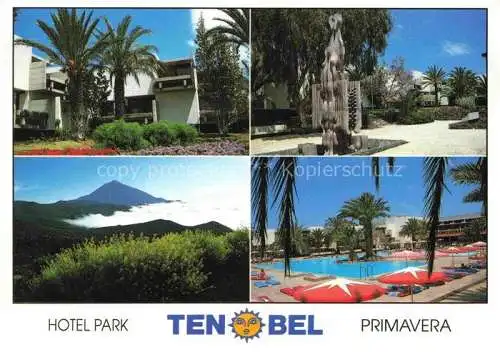 AK / Ansichtskarte Las Galletas Tenerife Islas Canarias ES Aparthotel Primavera Costa del Silencio Swimming Pool el Teide Volcano