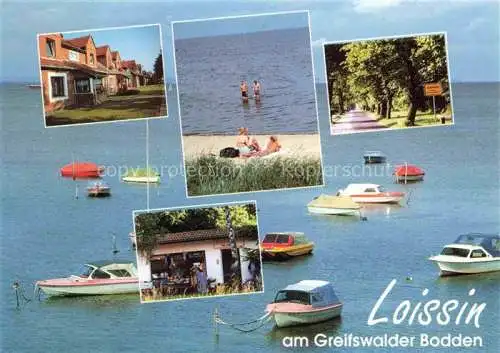 AK / Ansichtskarte Loissin Greifswalder-Bodden Mecklenburg-Vorpommern Teilansichten Ortseinfahrt Bungalow Strand