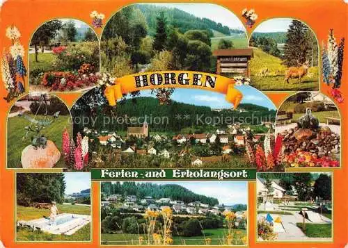 AK / Ansichtskarte Horgen Zimmern ob Rottweil Panorama Erholungsort im Schwarzwald Wassertreten Minigolf