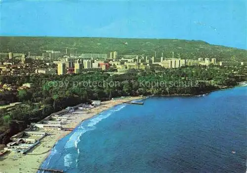 AK / Ansichtskarte Varna  WARNA Bulgaria Kuestenpanorama Schwarzes Meer Strand