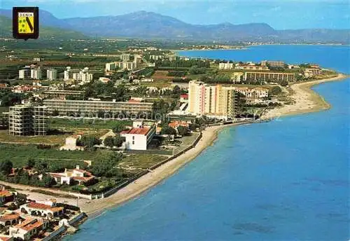 AK / Ansichtskarte Denia Costa Blanca ES Playa de Les Marines vista aérea