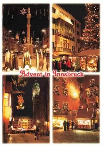 AK / Ansichtskarte INNSBRUCK Tirol AT zur Advenszeit Weihnachtsmarkt