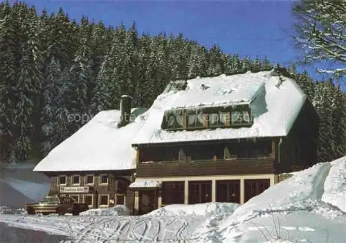 AK / Ansichtskarte Furtwangen Schwarzwald BW Gasthaus zur Birke im Winter