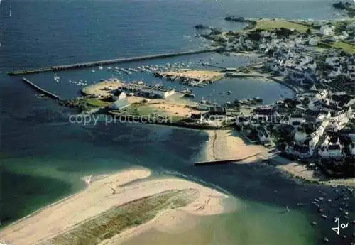 AK / Ansichtskarte Lesconil Plobannalec 29 Finistere Le port et la plage vue aérienne