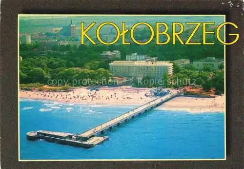 AK / Ansichtskarte KOLOBRZEG Kolberg Ostseebad PL Seebruecke Strand Hotels