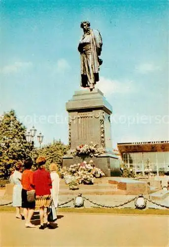 AK / Ansichtskarte Moskau Moscou MOSCOW RU Denkmal A.S. Puschkin 