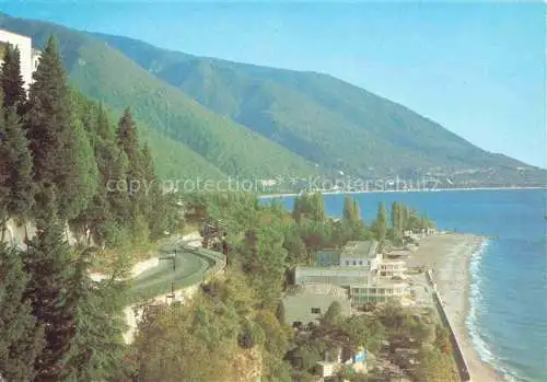 AK / Ansichtskarte Gagra Georgia Strandpromenade 