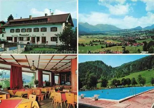 AK / Ansichtskarte Reit Winkl Hotel Restaurant Theresenhof Freibad Panorama