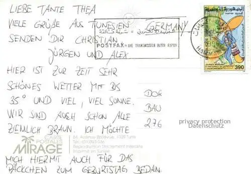 AK / Ansichtskarte Hammamet Tunesie Fliegeraufnahme