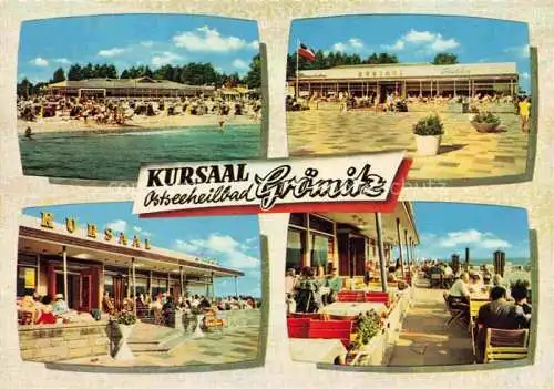 AK / Ansichtskarte GRoeMITZ Ostseebad Kursaal Restaurant Terrasse Strand