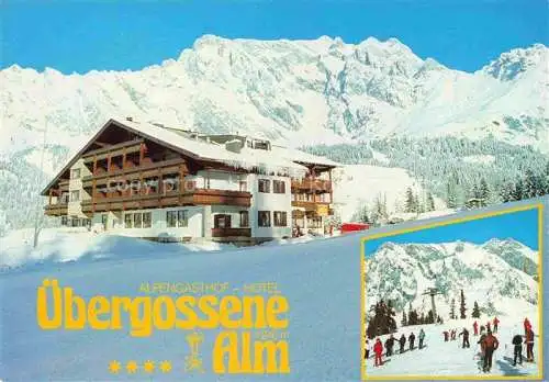 AK / Ansichtskarte Dienten Hochkoenig Pinzgau-Pongau AT Alpengasthof Hotel uebergossene Alm Wintersportplatz Alpen