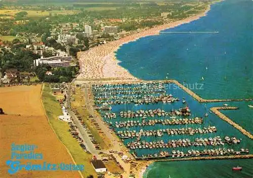 AK / Ansichtskarte GRoeMITZ Ostseebad Seglerparadies an der Ostsee Hafen Strand