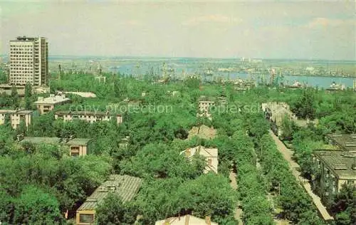 AK / Ansichtskarte Odessa  Odeca Ukraine Tschornomorsk Illitschiwsk Blick Stadt und Hafen