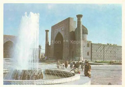 AK / Ansichtskarte Samarkand Usbekistan Registan Sherdor madrassah