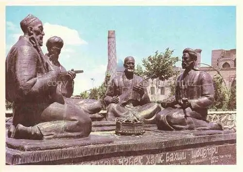 AK / Ansichtskarte Samarkand Usbekistan Denkmal Usbekischen Dichtern 