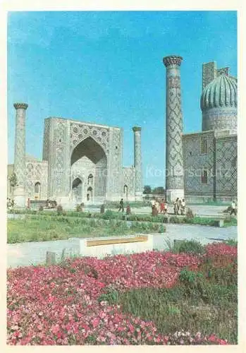 AK / Ansichtskarte Samarkand Usbekistan Registan Ulugbeg madrassah